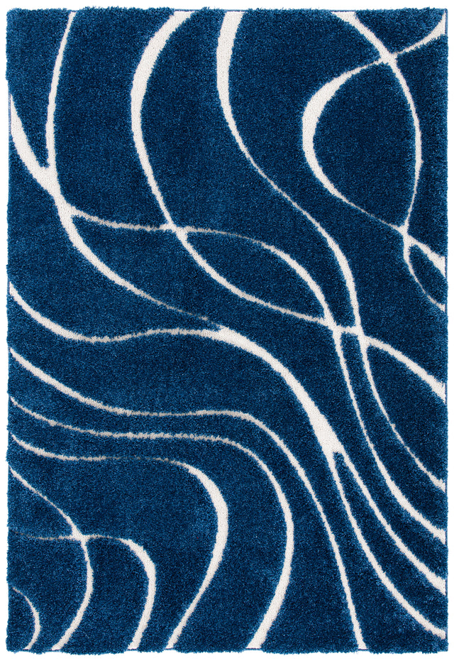 Safavieh Shag Sg471 Navy/Ivory Rug.