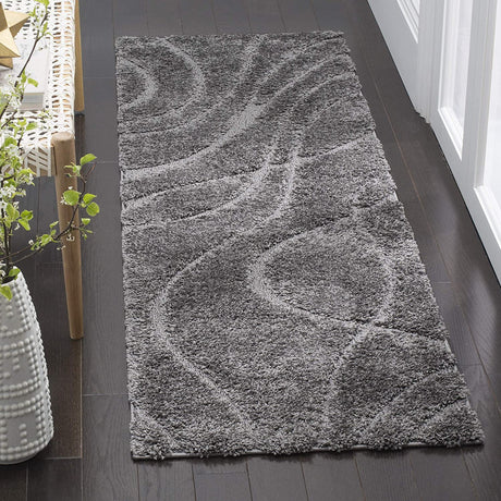 Safavieh Shag Sg471 Grey/Grey Rug.