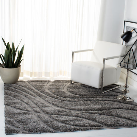 Safavieh Shag Sg471 Grey/Grey Rug.