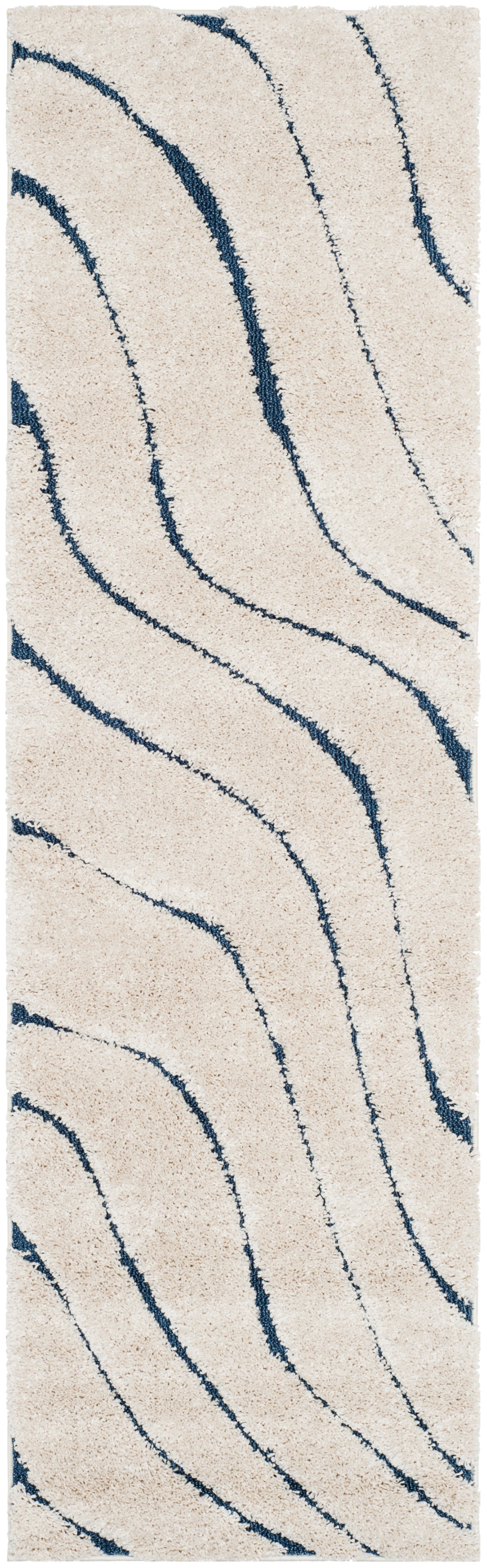 Safavieh Shag Sg472 Cream/Blue Area Rug