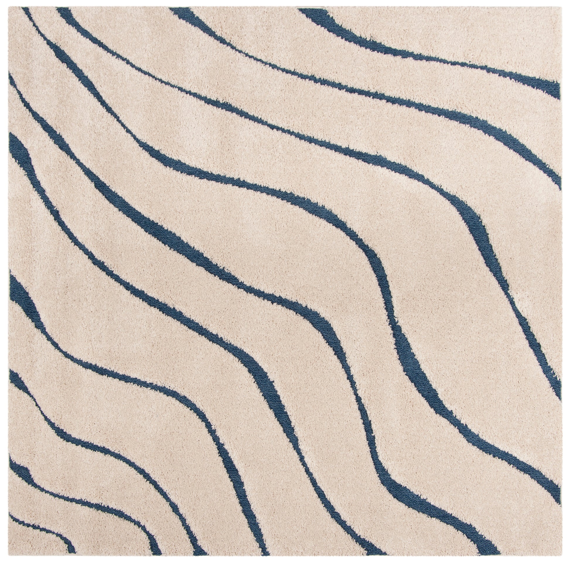 Safavieh Shag Sg472 Cream/Blue Area Rug