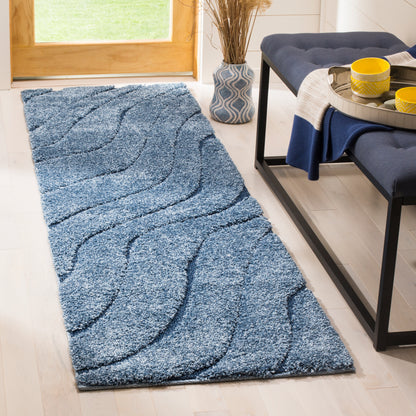 Safavieh Shag Sg472 Light Blue/Blue Area Rug