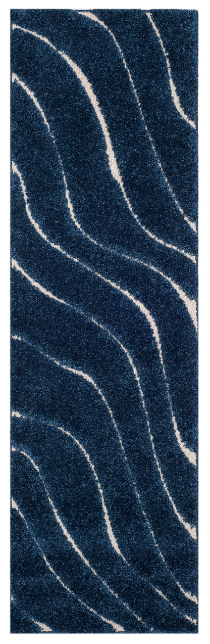 Safavieh Shag Sg472 Dark Blue/Cream Area Rug