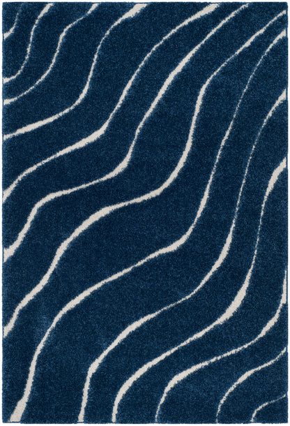 Safavieh Shag Sg472 Dark Blue/Cream Area Rug