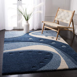 Safavieh Shag Sg473 Dark Blue/Ivory Rugs.