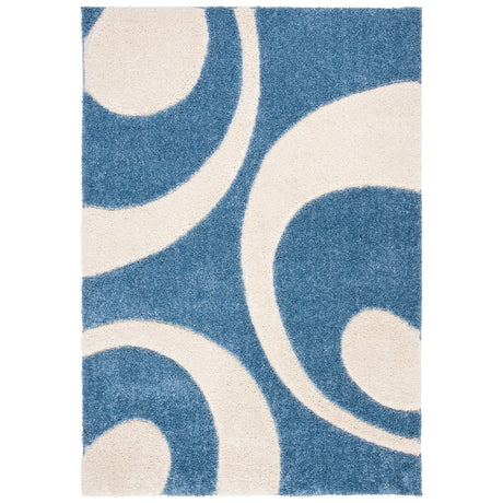 Safavieh Shag Sg474 Blue/Ivory Area Rug