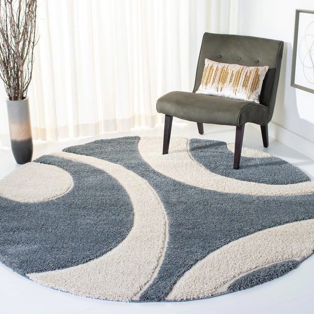 Safavieh Shag Sg474 Slate/Ivory Rugs.