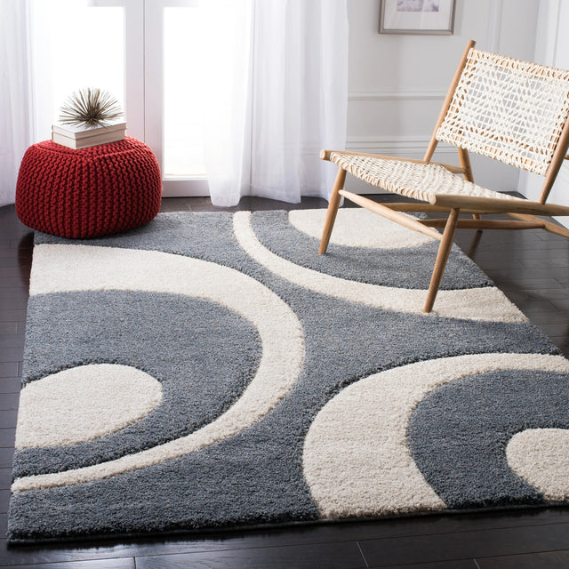 Safavieh Shag Sg474 Slate/Ivory Rugs.