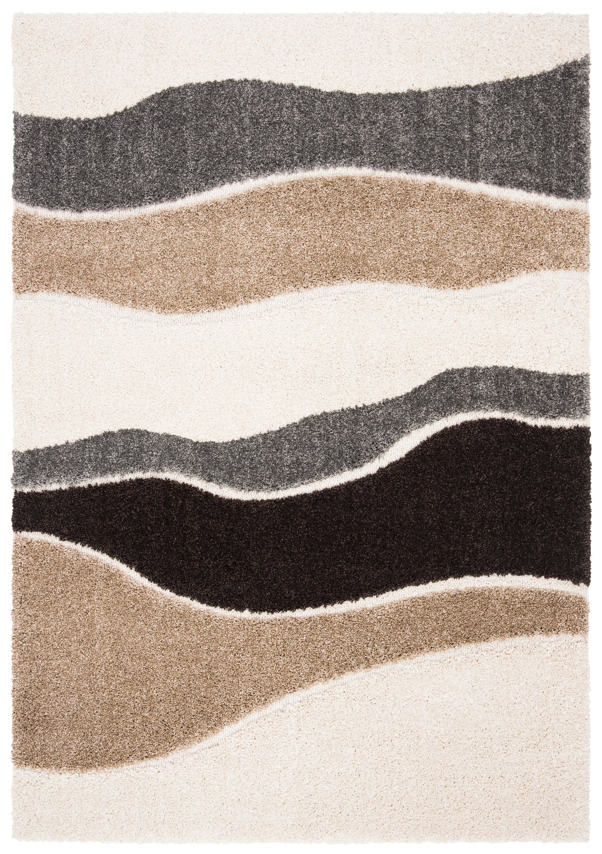 Safavieh Shag Sg475 Ivory/Grey Rugs.