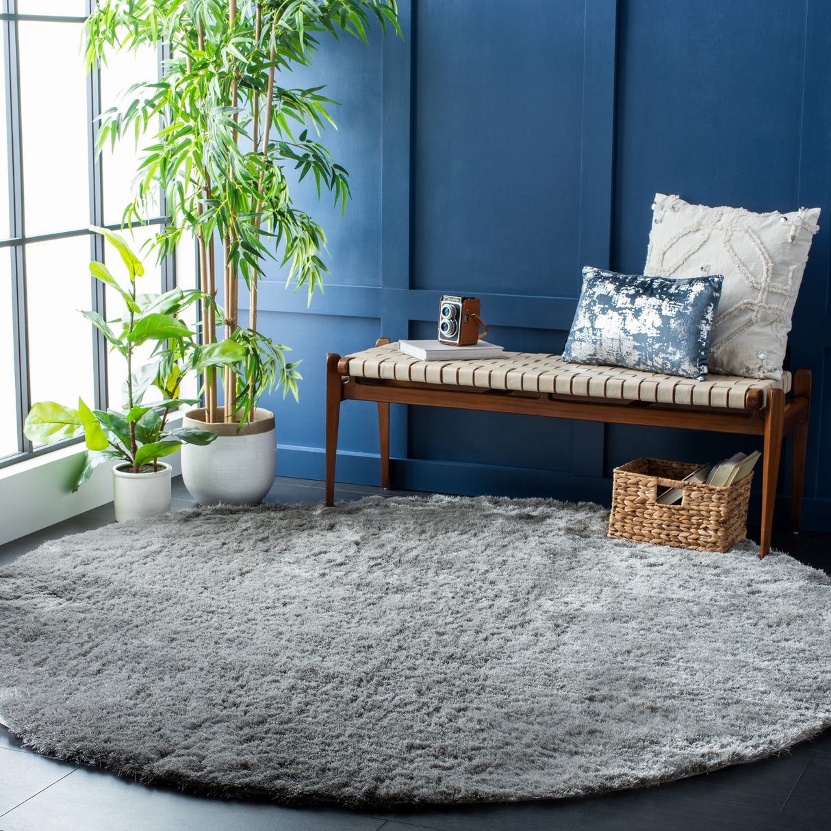Safavieh Shag Sg512F Grey Rug.