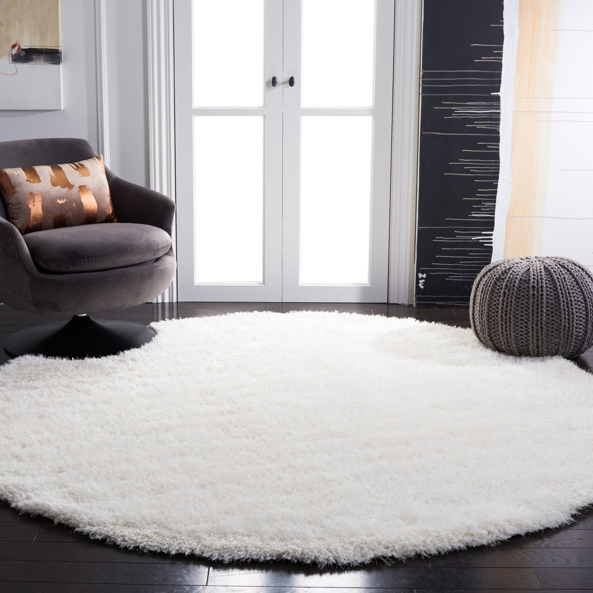 Safavieh Shag Sg532A Ivory Rug.