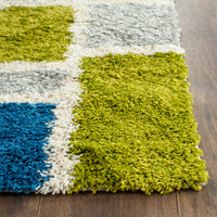 Safavieh Shag Sg911 Blue/Green Area Rug