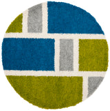 Safavieh Shag Sg911 Blue/Green Rug.