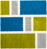 Safavieh Shag Sg911 Blue/Green Rug.