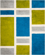 Safavieh Shag Sg911 Blue/Green Rug.