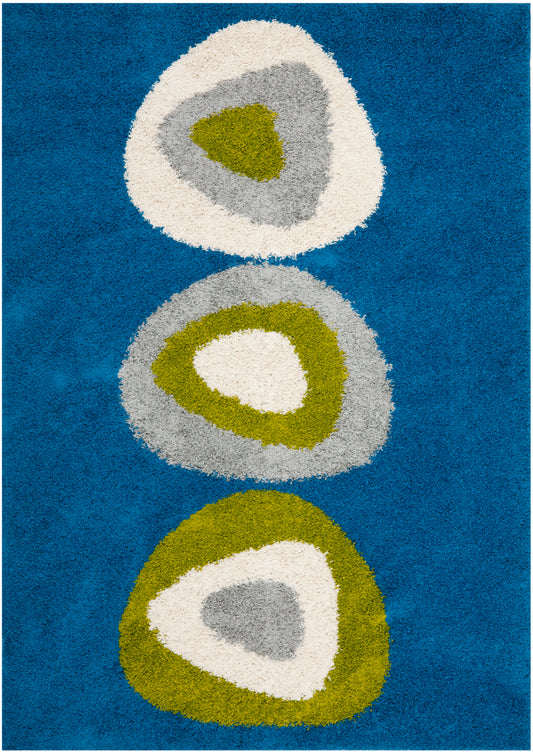 Safavieh Shag Sg912 Blue/Multi Area Rug