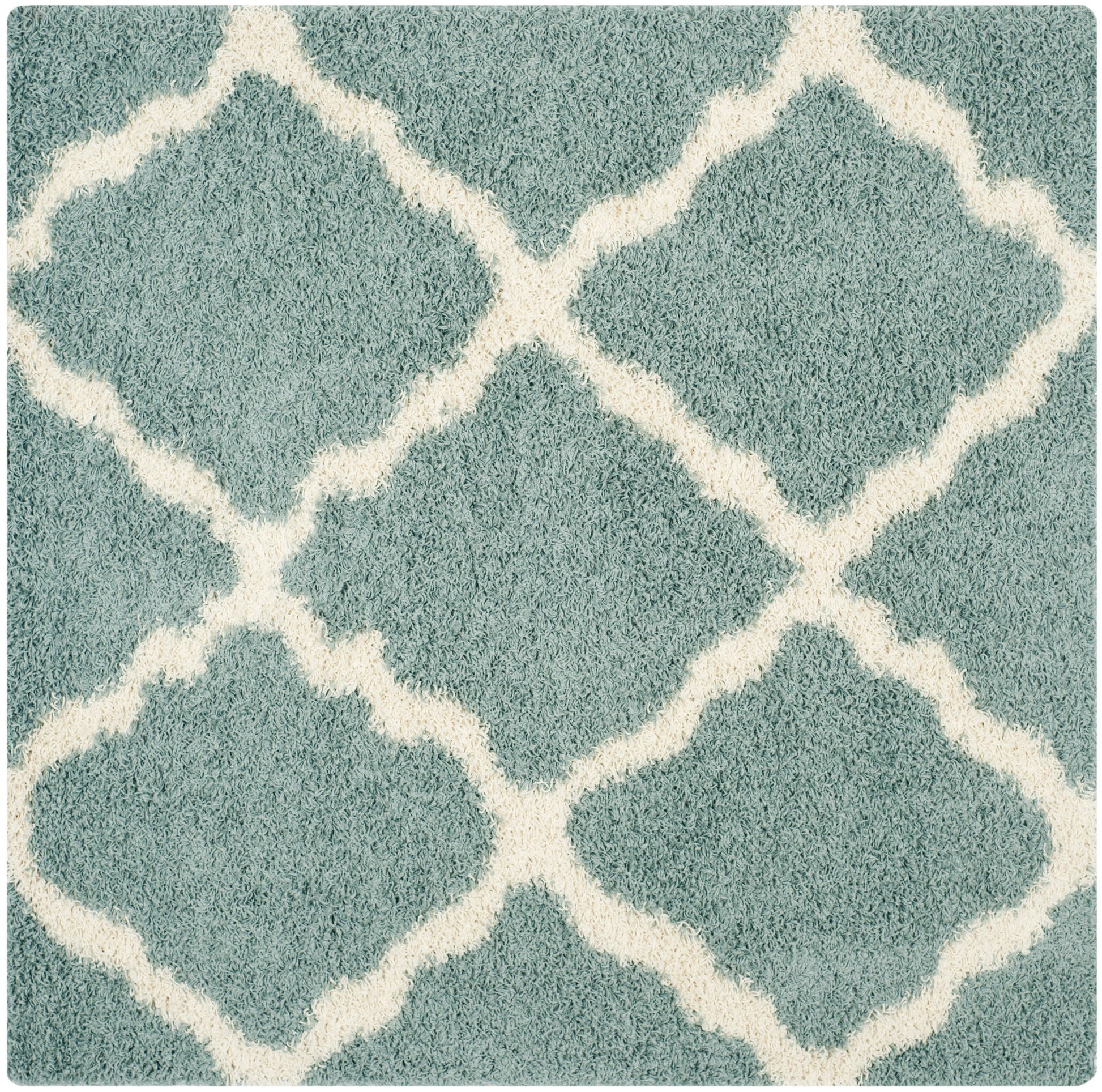 Safavieh Dallas Shag Sgd257C Seafoam/Ivory Area Rug