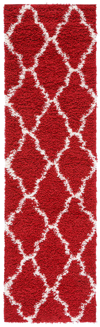 Safavieh Dallas Shag Sgd257Q Red/Ivory Area Rug