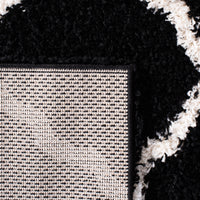 Safavieh Dallas Shag Sgd257Z Black/Ivory Area Rug