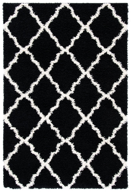 Safavieh Dallas Shag Sgd257Z Black/Ivory Area Rug