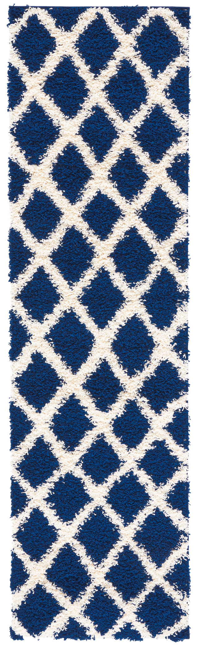 Safavieh Dallas Shag Sgd258N Navy/Ivory Rugs.