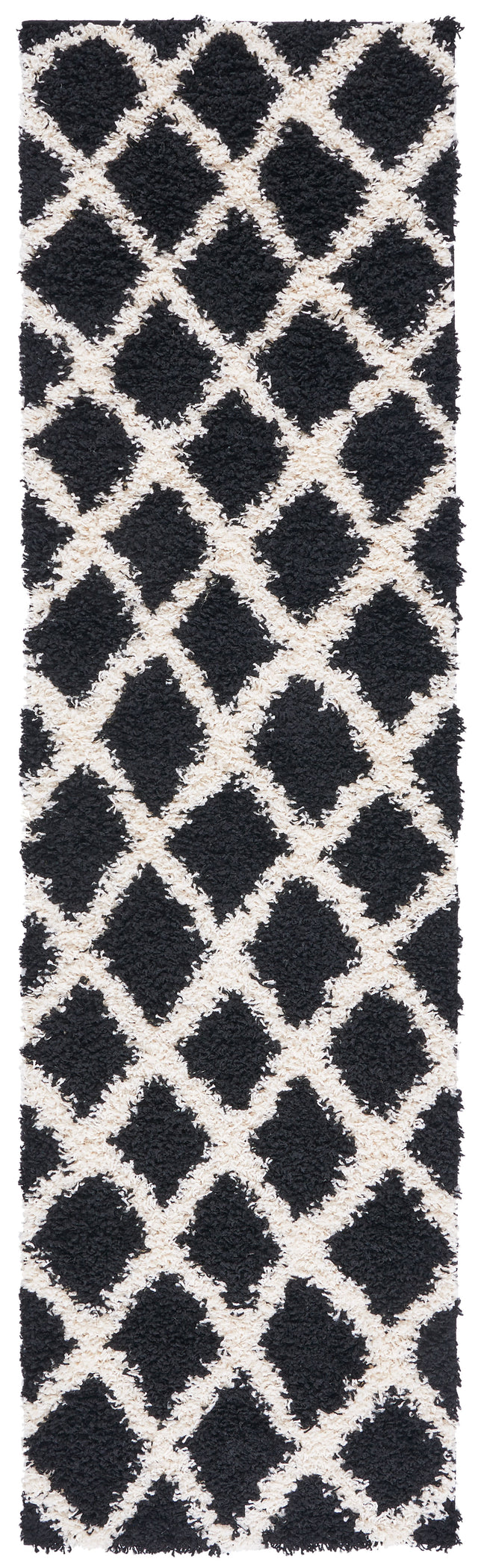 Safavieh Dallas Shag Sgd258Z Black/Ivory Rugs.