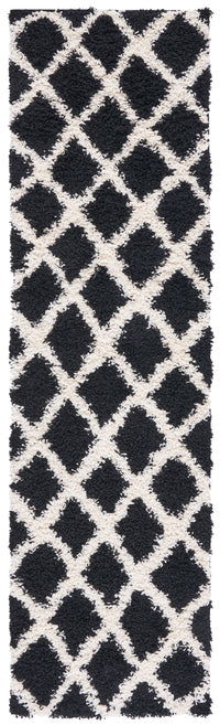 Safavieh Dallas Shag Sgd258Z Black/Ivory Area Rug