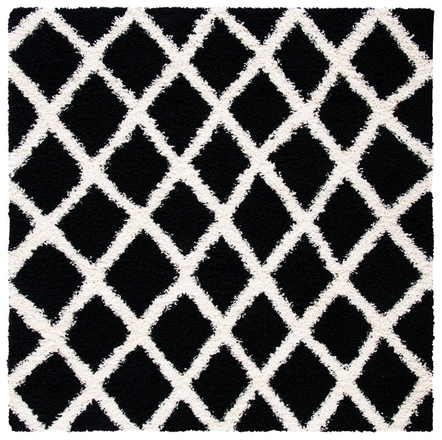 Safavieh Dallas Shag Sgd258Z Black/Ivory Rugs.