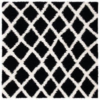 Safavieh Dallas Shag Sgd258Z Black/Ivory Area Rug