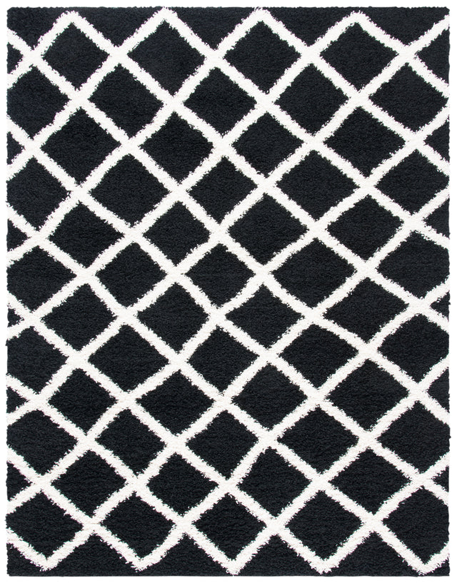 Safavieh Dallas Shag Sgd258Z Black/Ivory Rugs.