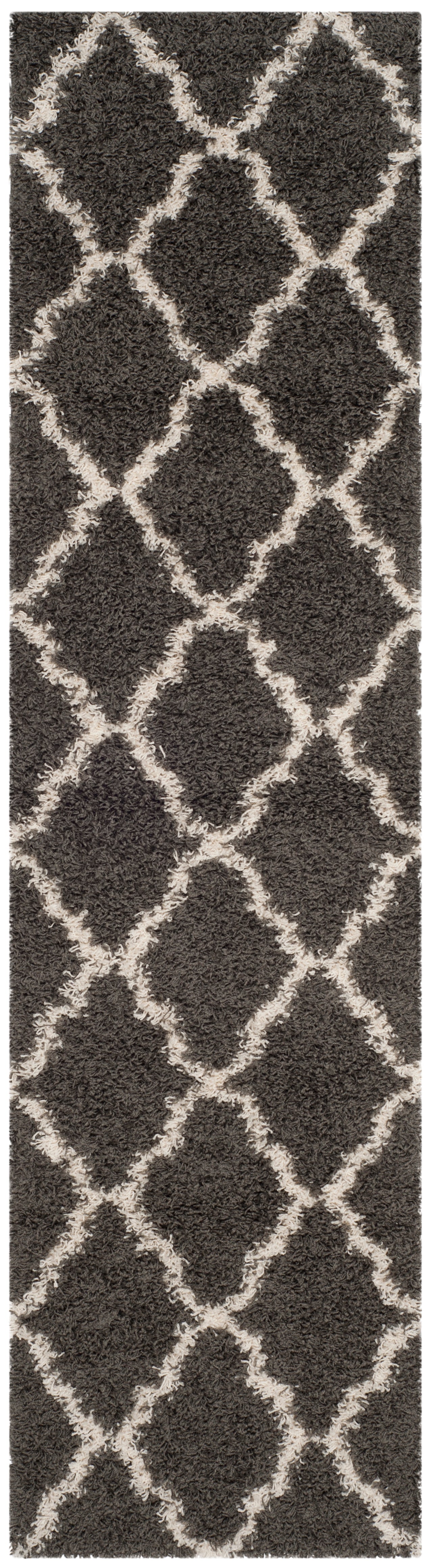 Safavieh Dallas Shag Sgds257A Dark Grey/Ivory Area Rug