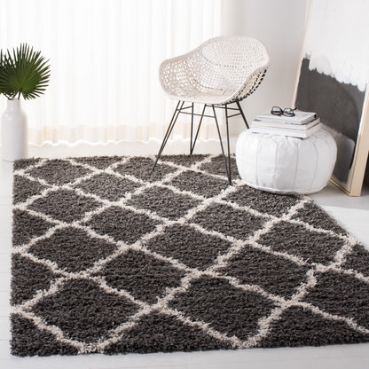 Safavieh Dallas Shag Sgds257A Dark Grey/Ivory Area Rug