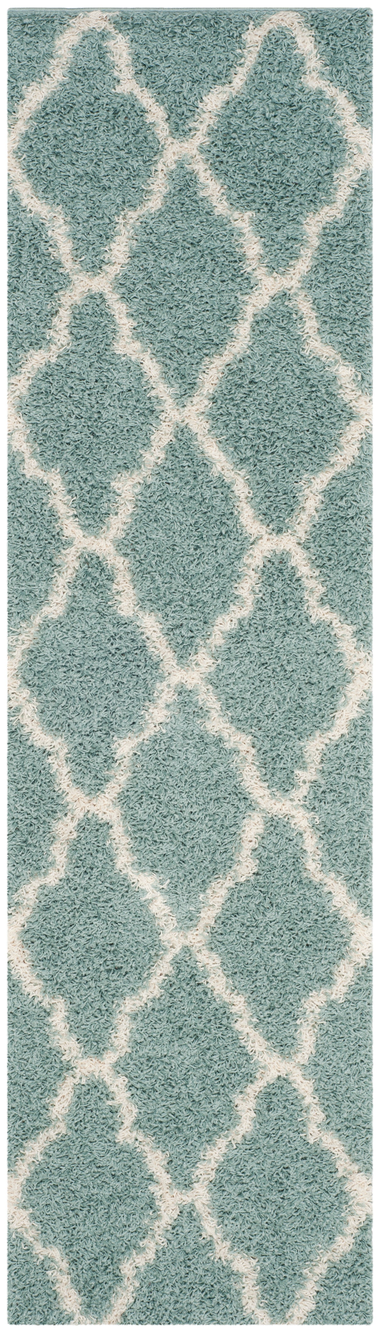 Safavieh Dallas Shag Sgds257C Seafoam/Ivory Area Rug