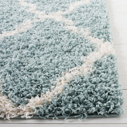 Safavieh Dallas Shag Sgds257C Seafoam/Ivory Area Rug