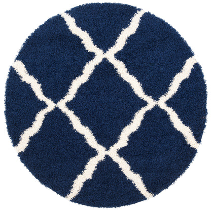 Safavieh Dallas Shag Sgds257N Navy/Ivory Area Rug