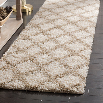 Safavieh Dallas Shag Sgds258B Ivory/Beige Area Rug