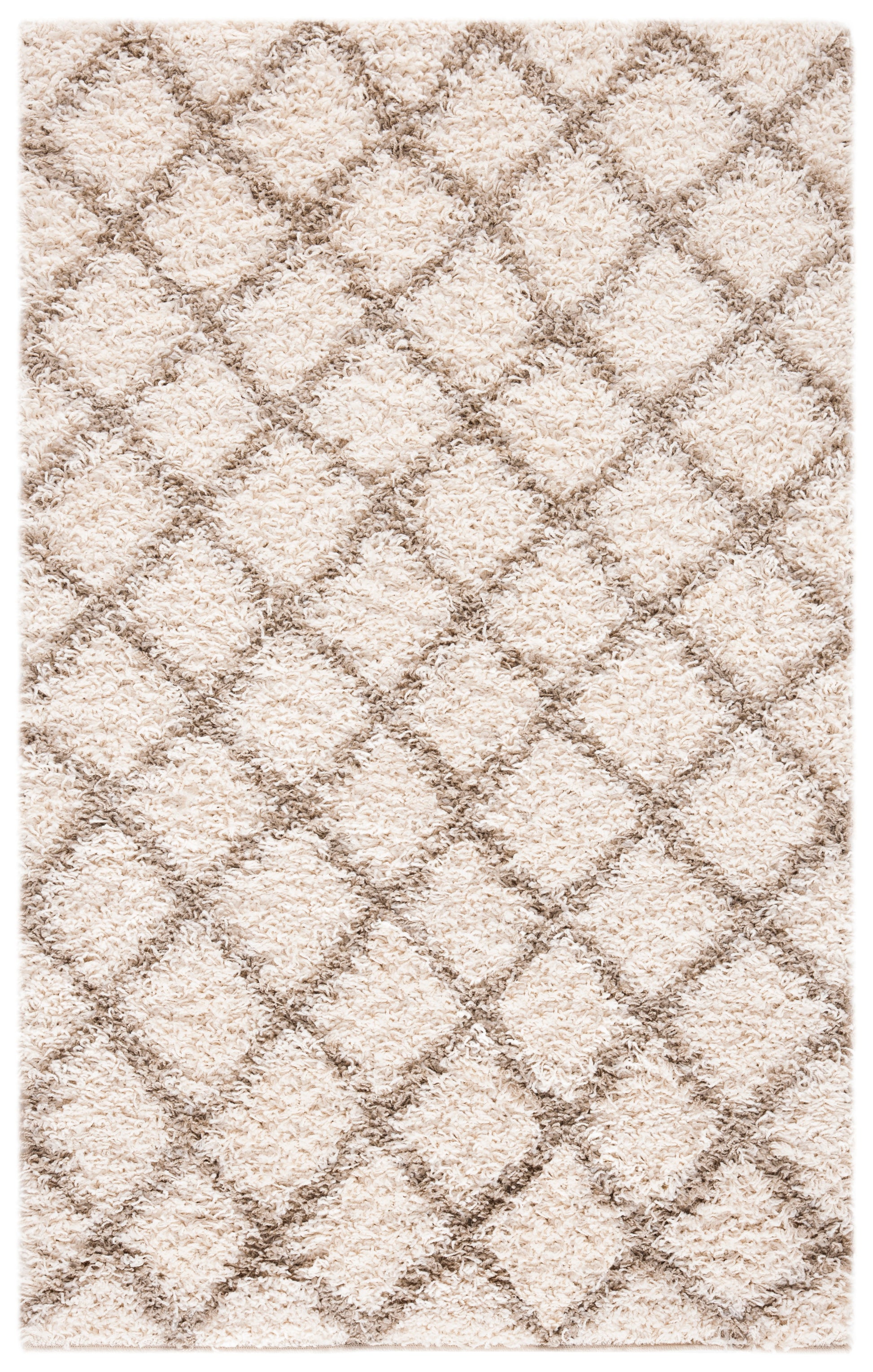 Safavieh Dallas Shag Sgds258B Ivory/Beige Area Rug