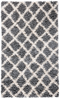 Safavieh Dallas Shag Sgds258G Grey/Ivory Area Rug