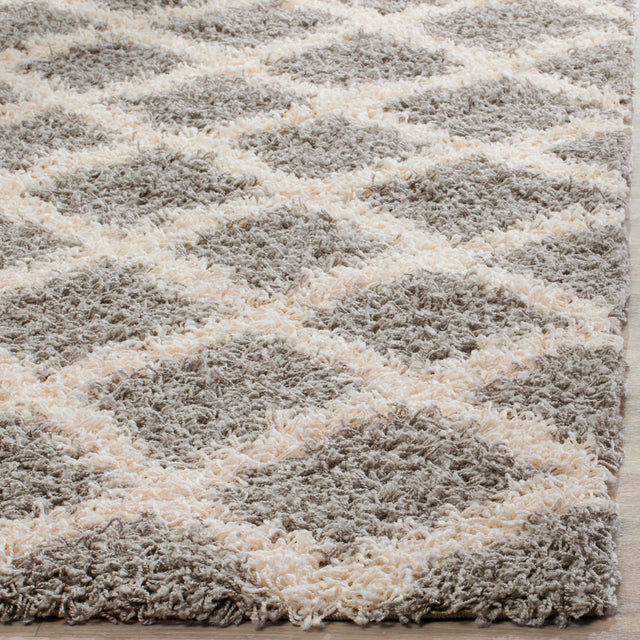 Safavieh Dallas Shag Sgds258G Grey/Ivory Rugs.