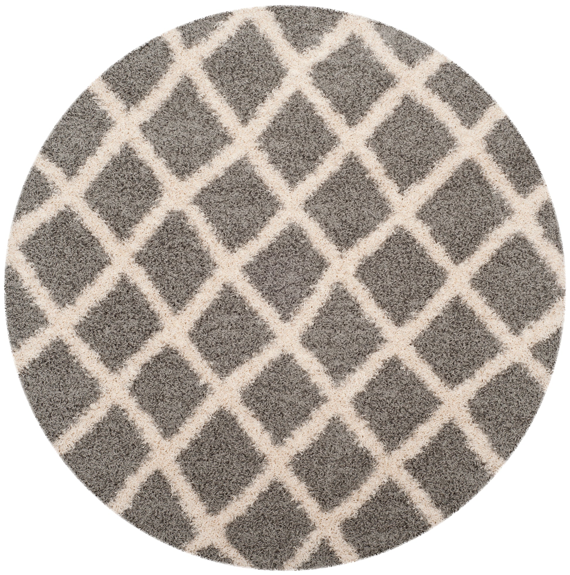 Safavieh Dallas Shag Sgds258G Grey/Ivory Area Rug