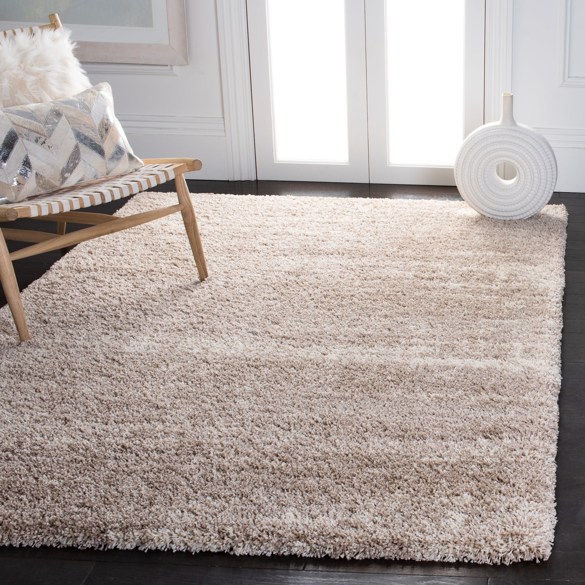 Safavieh Hudson Shag Sgh204A Ivory/Beige Area Rug