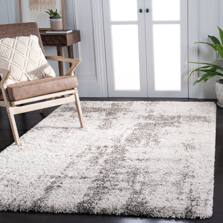 Safavieh Hudson Shag Sgh205A Ivory/Grey Rugs.