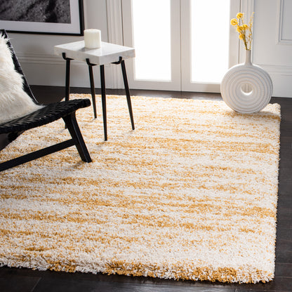 Safavieh Hudson Shag Sgh206D Ivory/Gold Area Rug