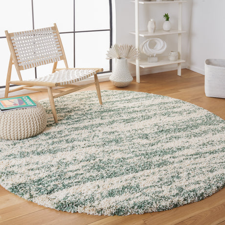 Safavieh Hudson Shag Sgh206Y Ivory/Green Rug.