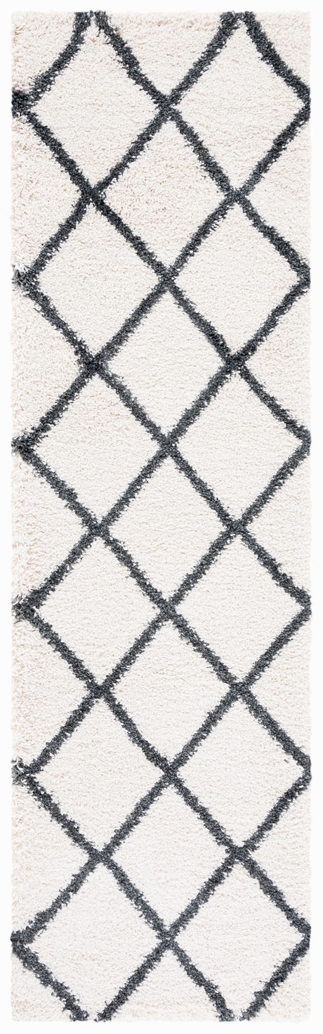 Safavieh Hudson Shag Sgh222C Ivory/Dark Grey Rugs.