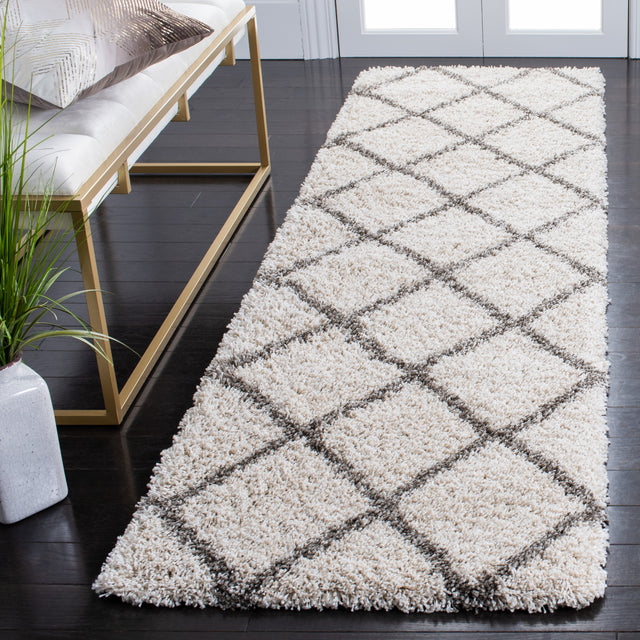 Safavieh Hudson Shag Sgh222D Ivory/Grey Rugs.