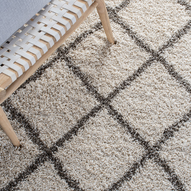 Safavieh Hudson Shag Sgh222D Ivory/Grey Rugs.