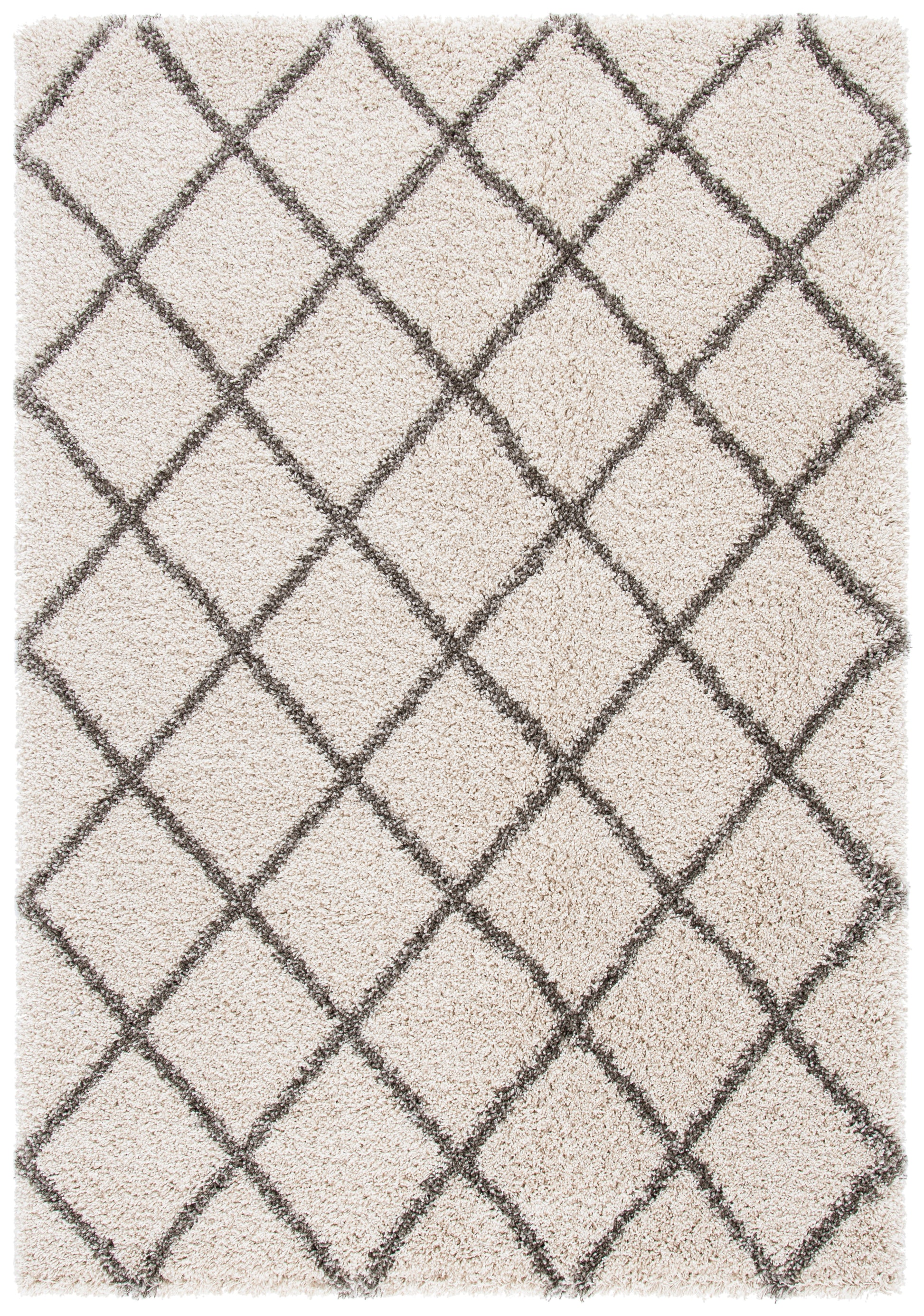 Safavieh Hudson Shag Sgh222D Ivory/Grey Area Rug