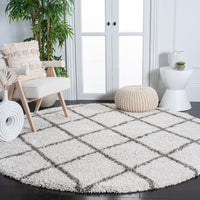 Safavieh Hudson Shag Sgh222D Ivory/Grey Area Rug