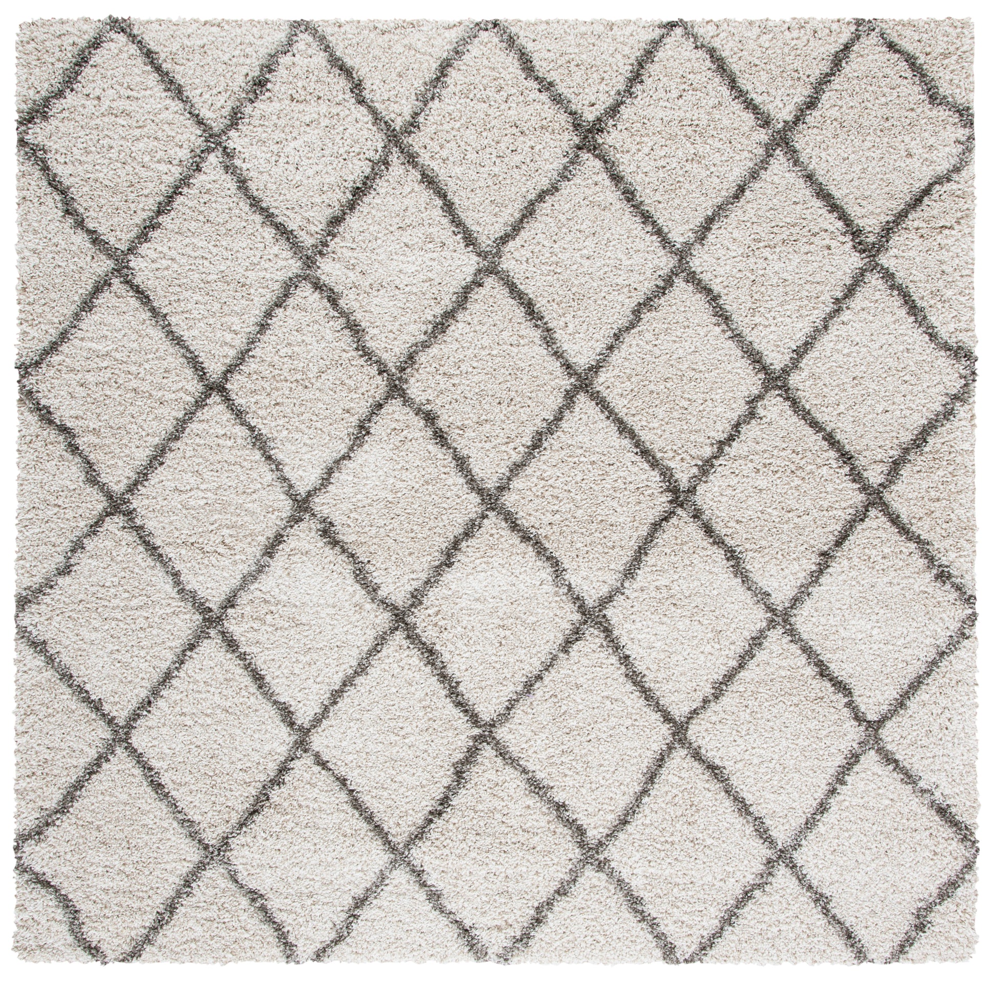 Safavieh Hudson Shag Sgh222D Ivory/Grey Area Rug